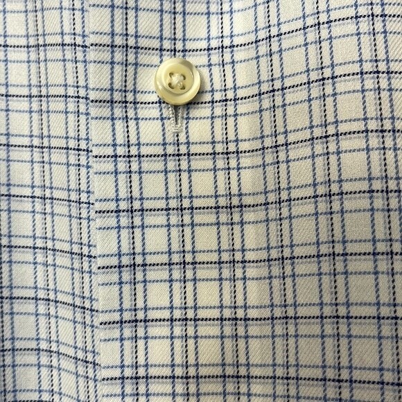 Brooks Brothers 14 1/2 - 2/3 1818 Regent Cotton Dress Shirt windowpane - Picture 6 of 11